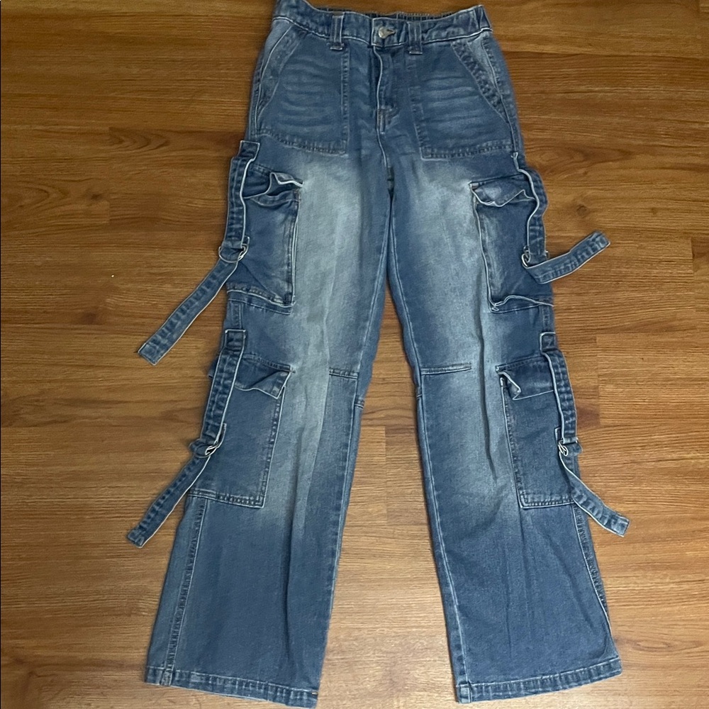 Refuge Denim Cargo Flare Jeans